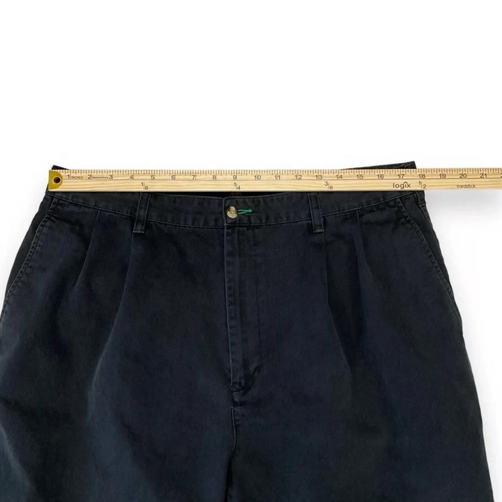 Tommy Hilfiger Golf Pants Men 30 (ACTUAL 35x27) Black Vintage Chino Twill Casual